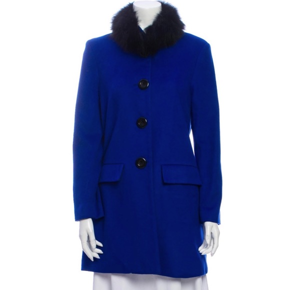 Alice & Olivia ‼️ SALE‼️ sapphire blue wool cashmere coat - Picture 3 of 17